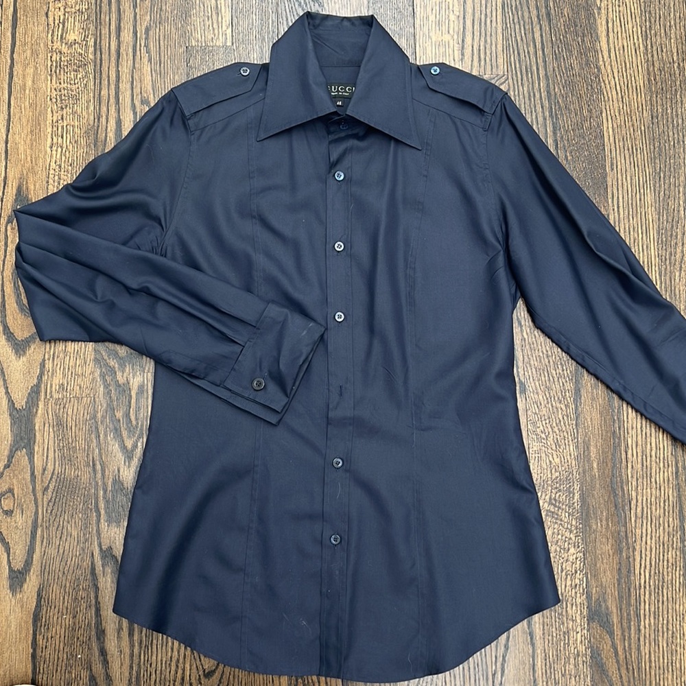 Tom Ford for Gucci black silk blouse